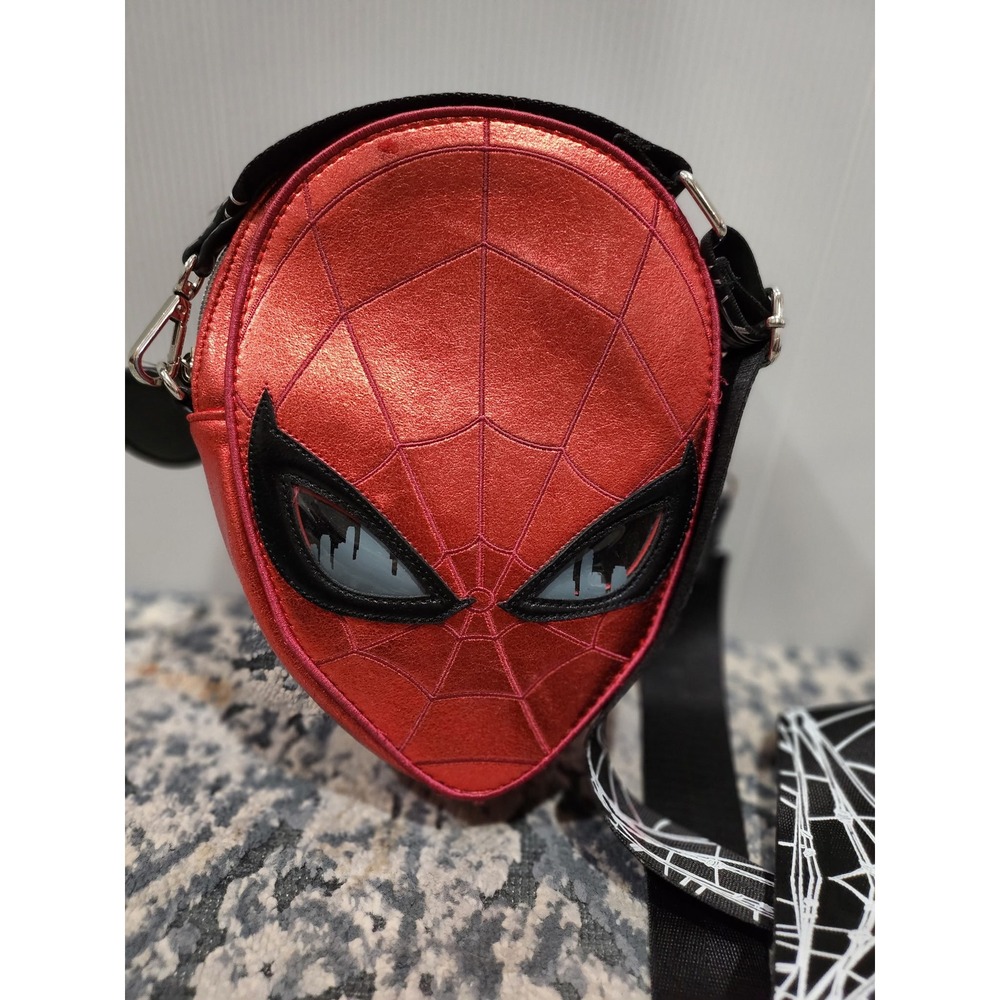 Danielle Nicole Marvel Spider-Man Crossbody Bag Metallic Red Superhero Web Purse